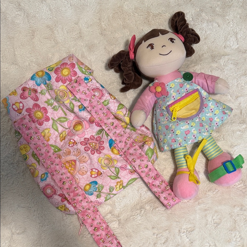 Colorful Doll with Backpack Set - Picture 2 of 4